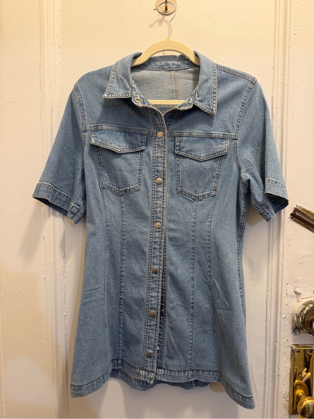 Madewell Light Blue Denim Mini Dress